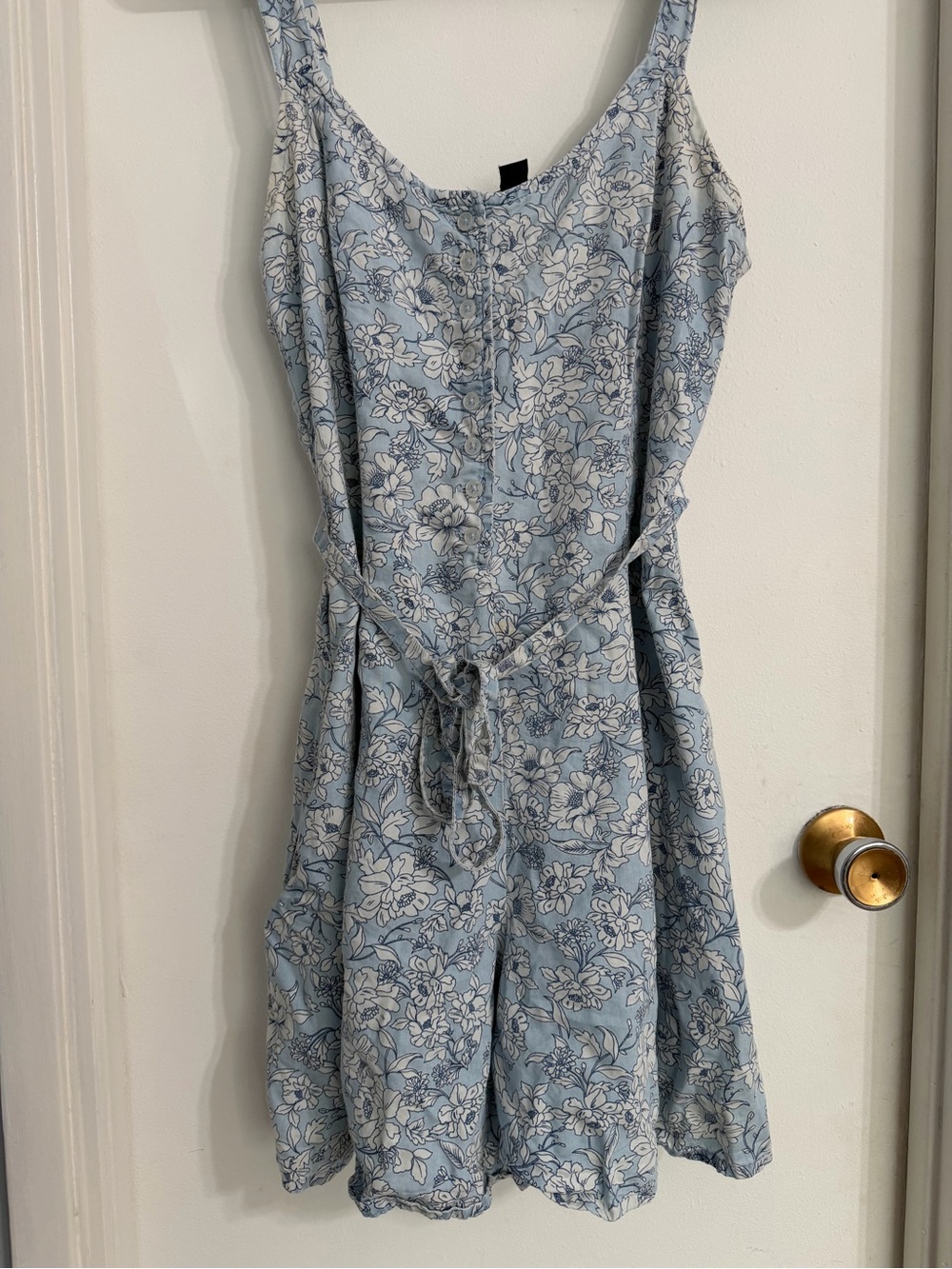 U.S. Polo Blue Floral Romper